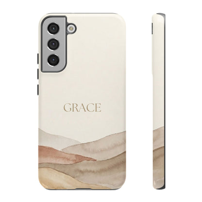 Grace Watercolor Mountains Tough Phone Case