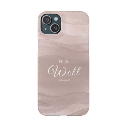 It Is Well Pink Snap Case