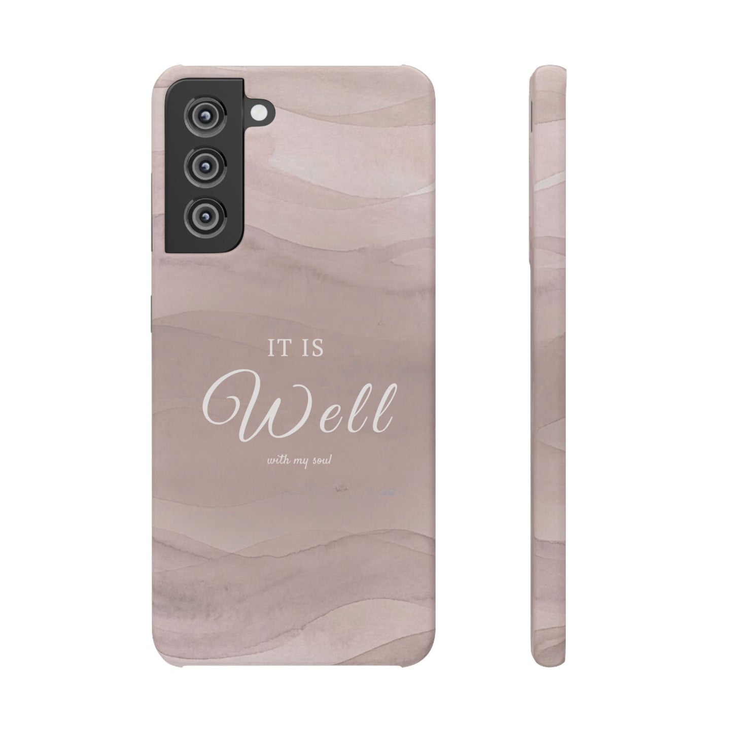 It Is Well Pink Snap Case