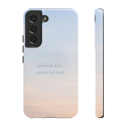 Anxious Girl, Peaceful God Phone Case