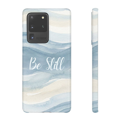 Be Still Blue Watercolour  – Snap Case