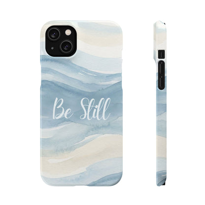 Be Still Blue Watercolour  – Snap Case