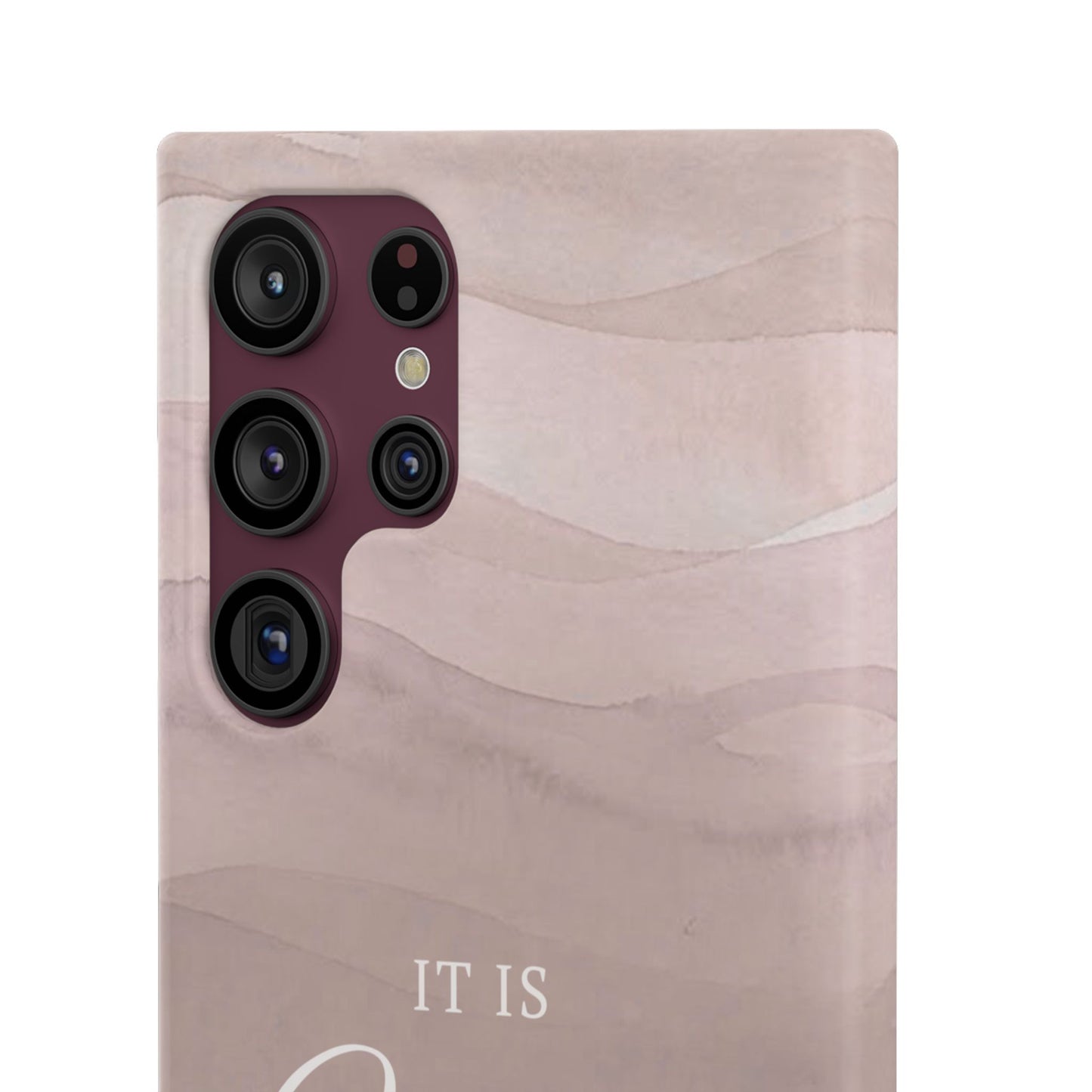 It Is Well Pink Snap Case