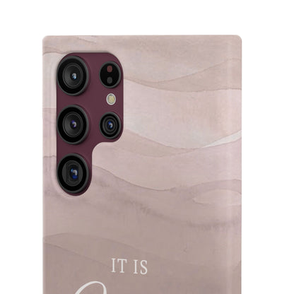 It Is Well Pink Snap Case