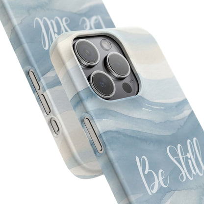 Be Still Blue Watercolour  – Snap Case