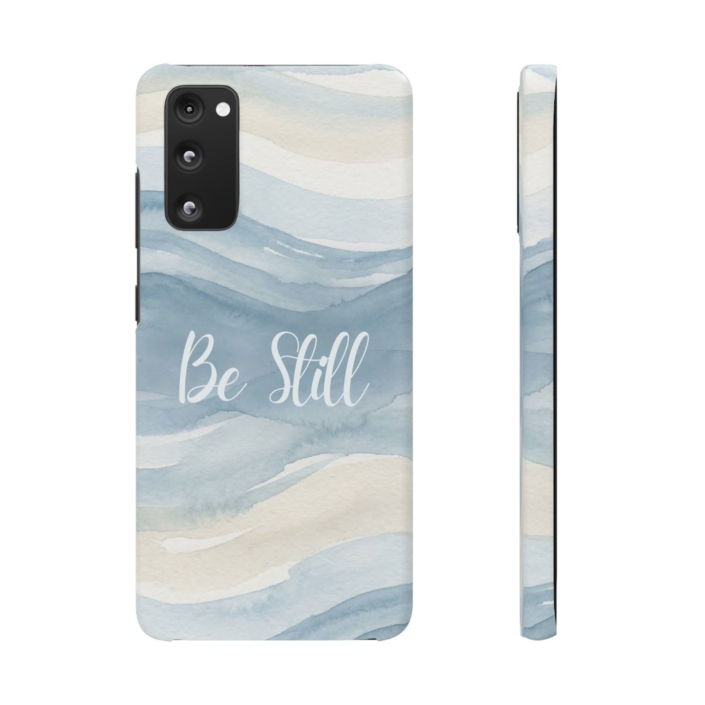 Be Still Blue Watercolour  – Snap Case