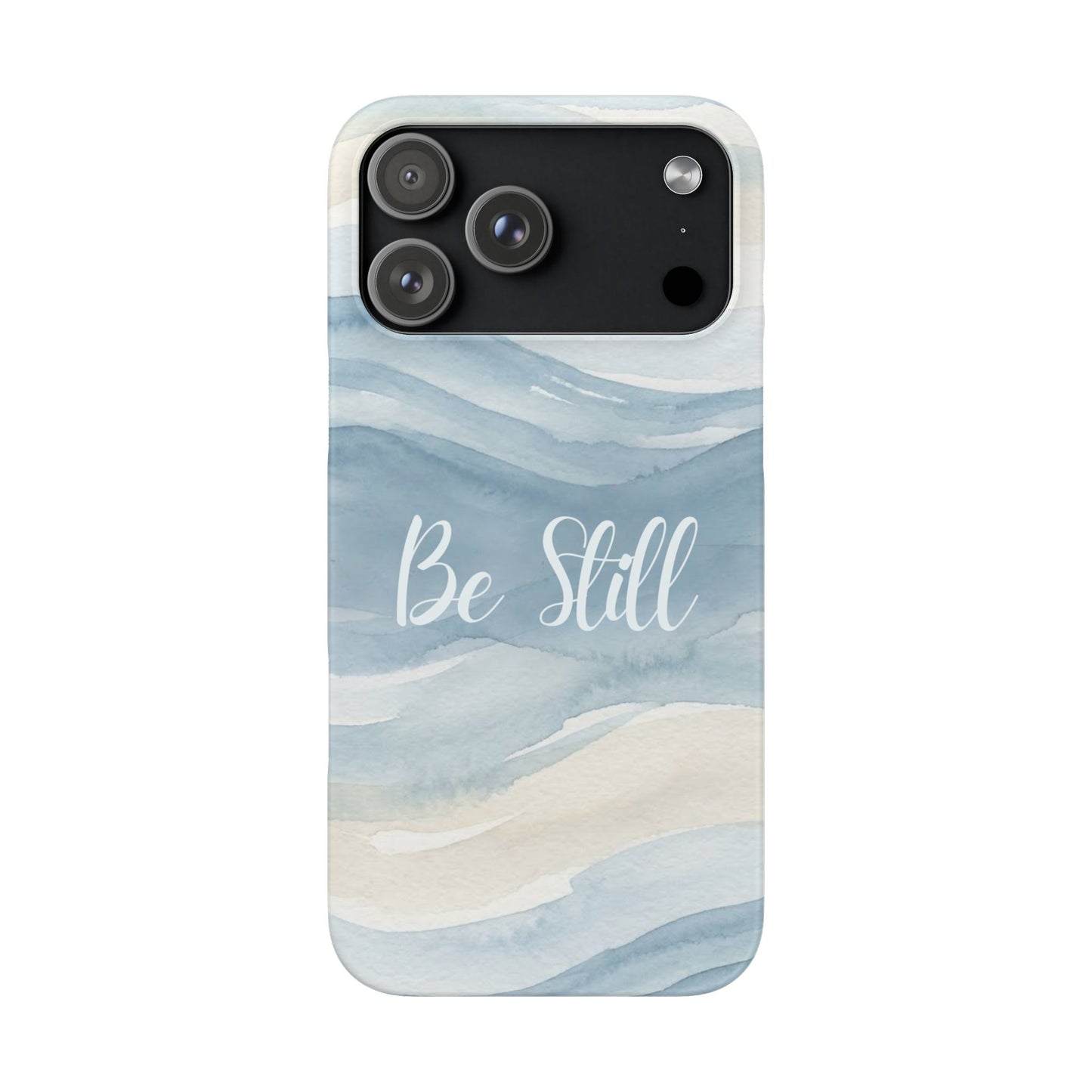 Be Still Blue Watercolour  – Snap Case