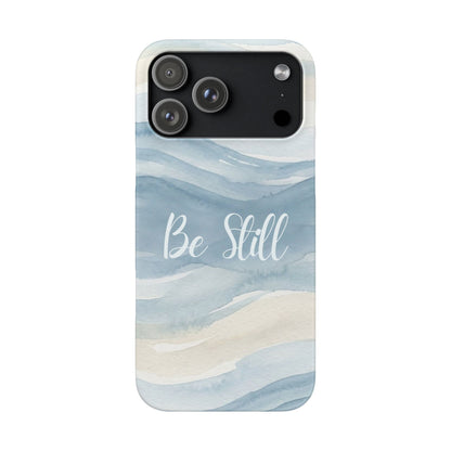 Be Still Blue Watercolour  – Snap Case