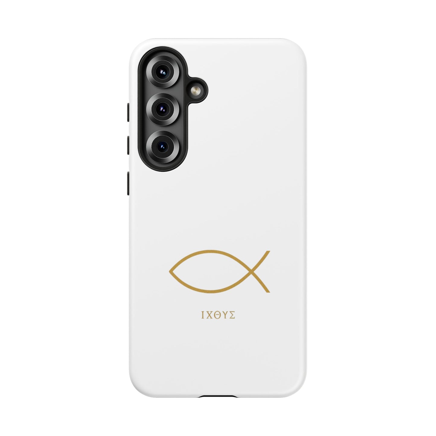 Gold Ichthys Fish Phone Case