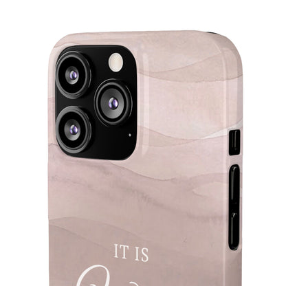 It Is Well Pink Snap Case
