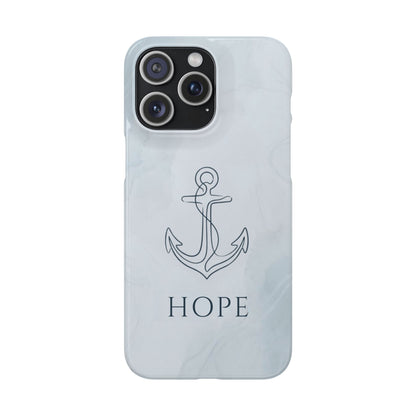 Hope Marble Nautical Snap Case