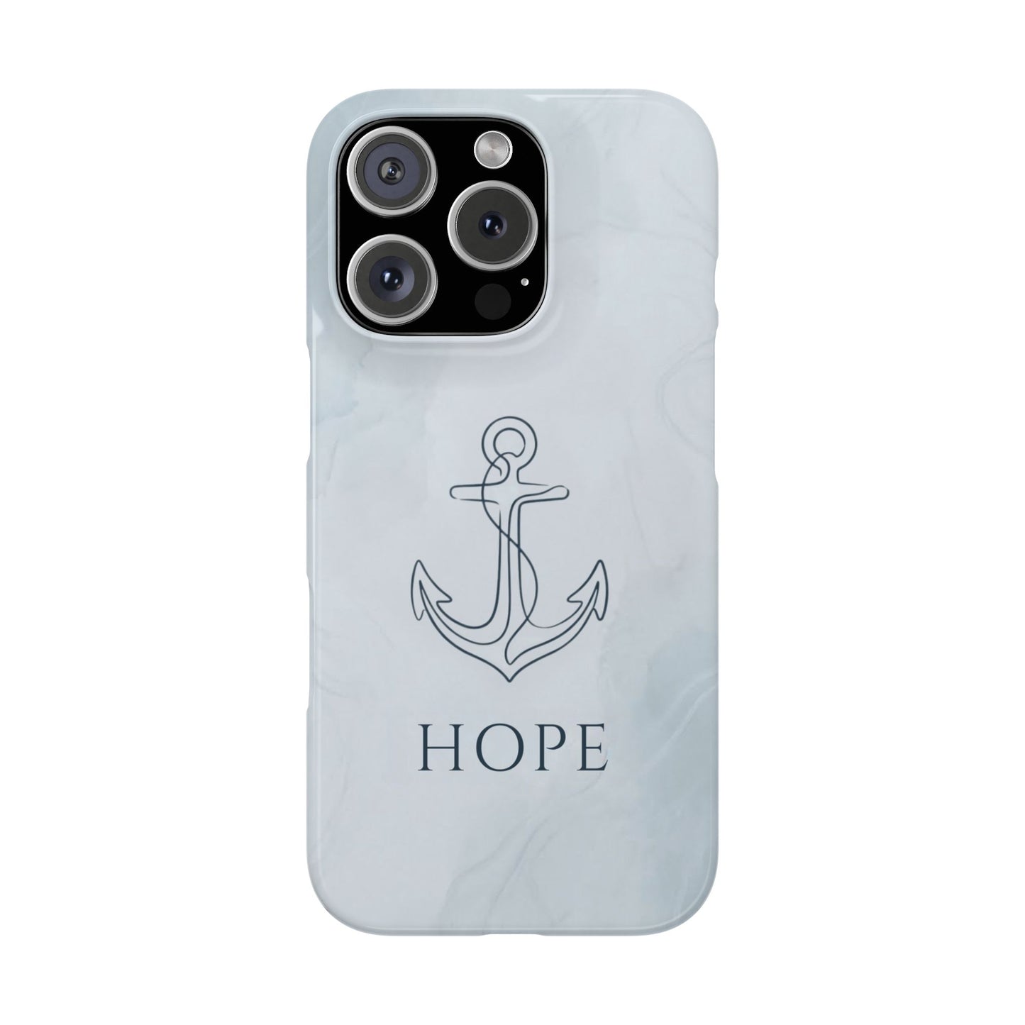 Hope Marble Nautical Snap Case