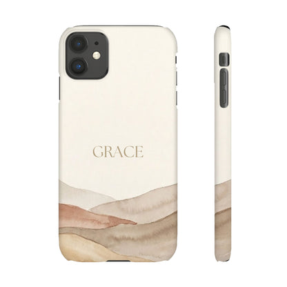 Grace Neutral Watercolour Snap Case