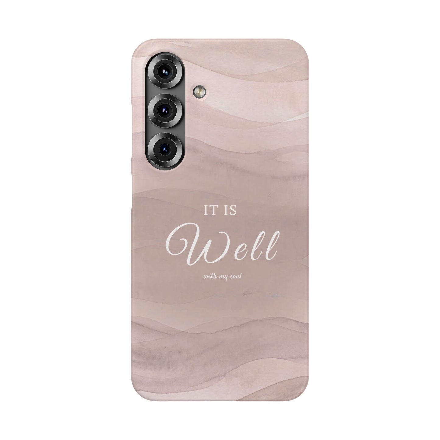 It Is Well Pink Snap Case