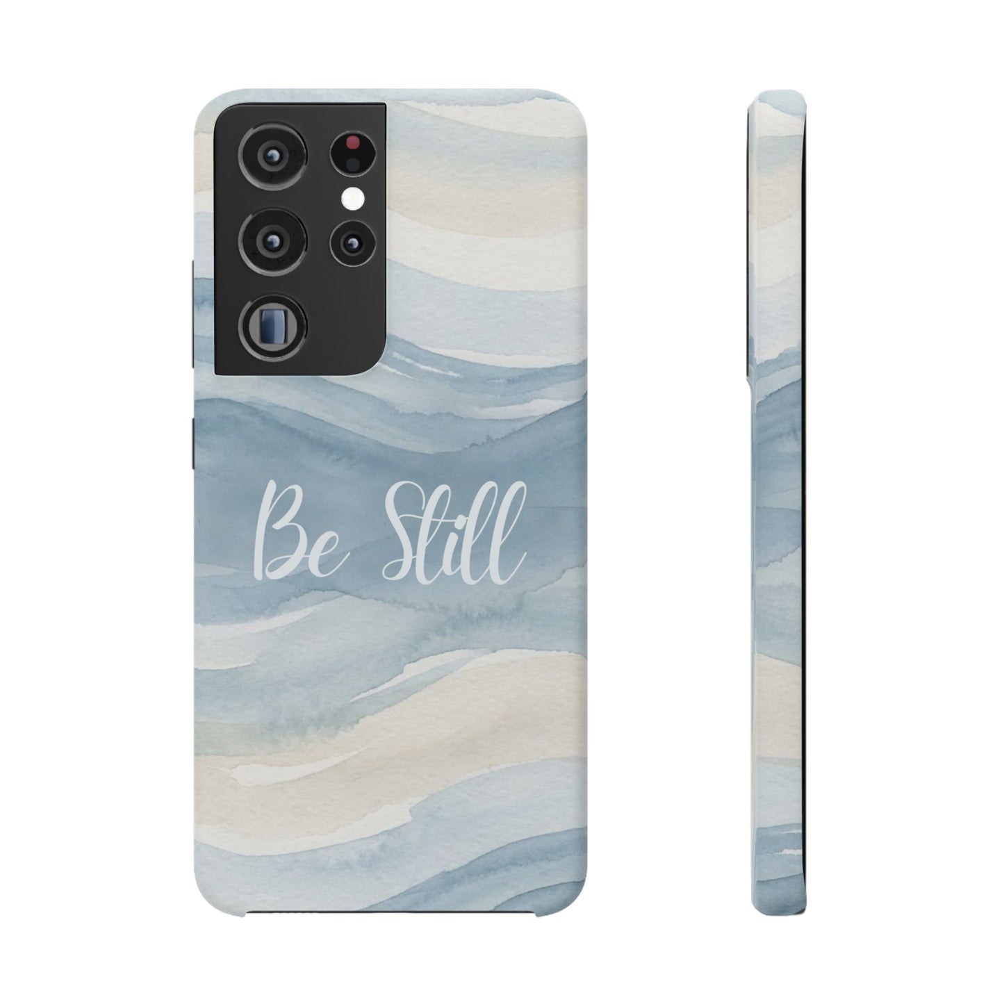 Be Still Blue Watercolour  – Snap Case