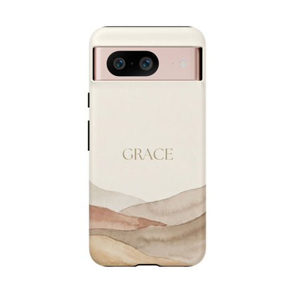 Grace Watercolor Mountains Tough Phone Case