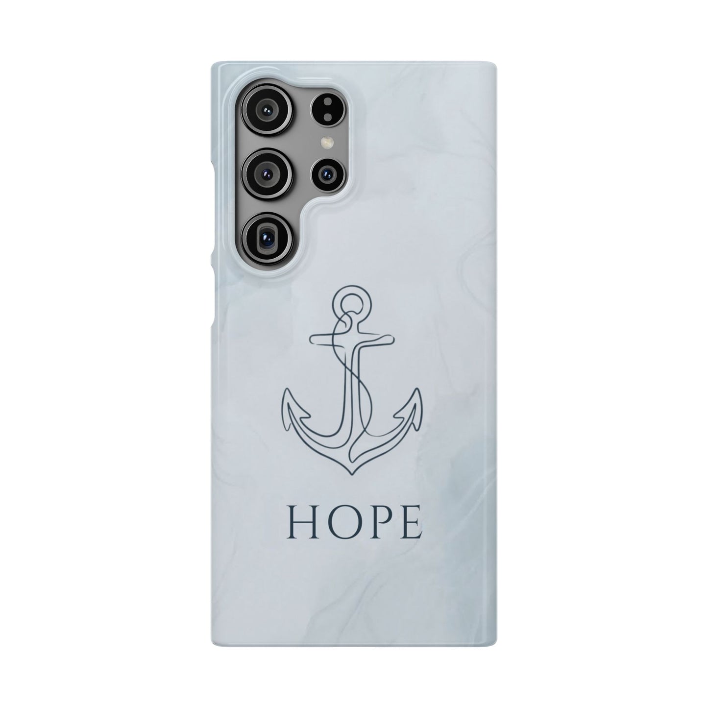 Hope Marble Nautical Snap Case