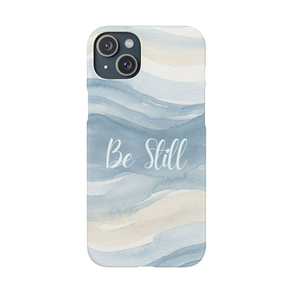 Be Still Blue Watercolour  – Snap Case