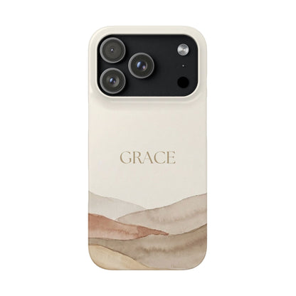 Grace Neutral Watercolour Snap Case