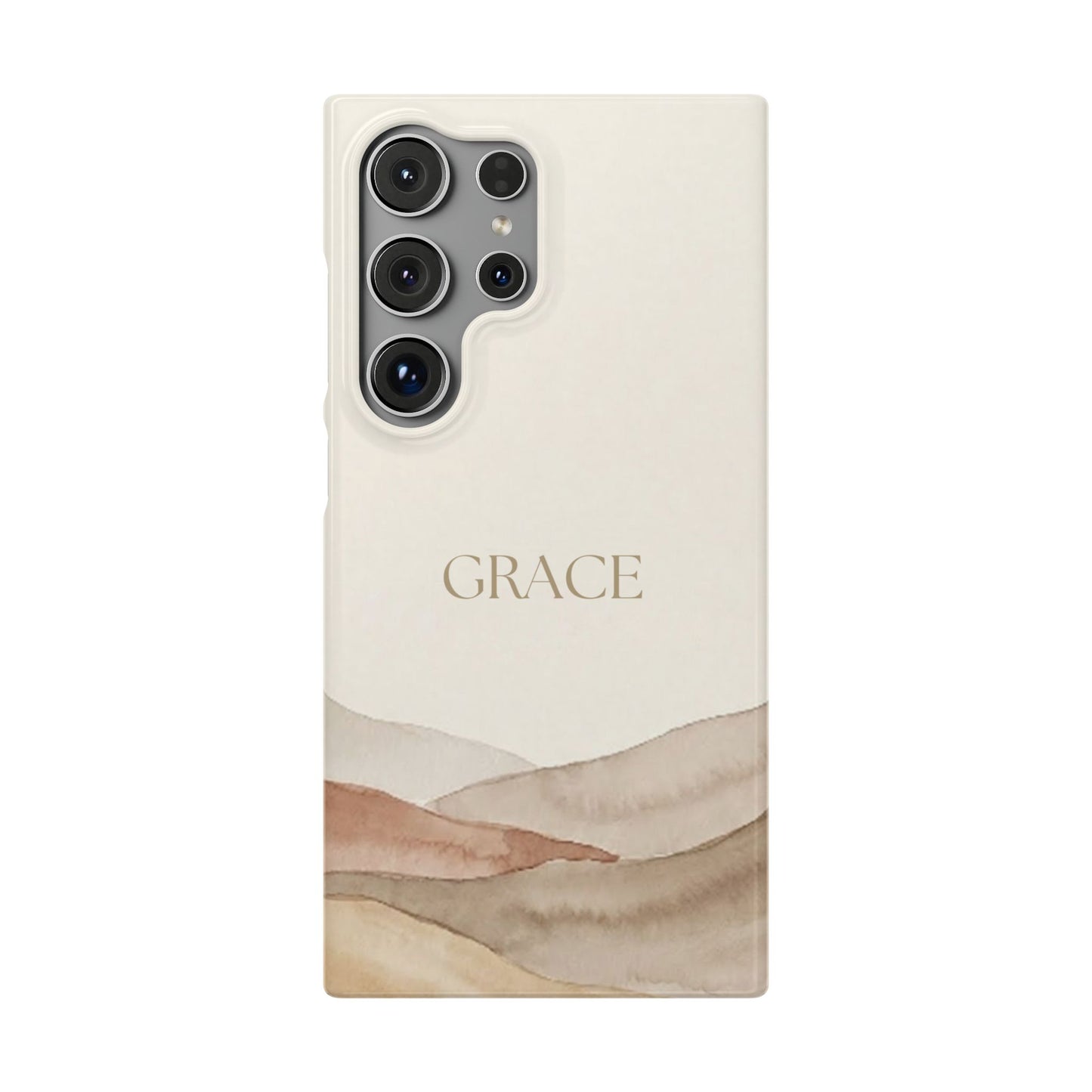 Grace Neutral Watercolour Snap Case