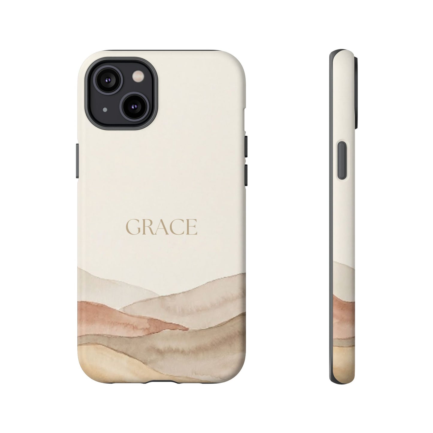 Grace Watercolor Mountains Tough Phone Case
