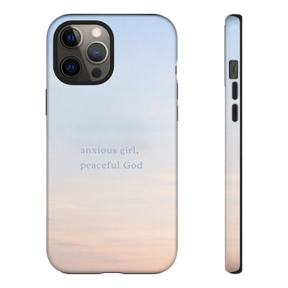 Anxious Girl, Peaceful God Phone Case