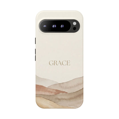 Grace Watercolor Mountains Tough Phone Case