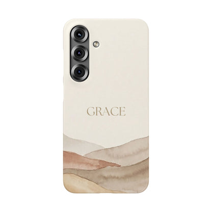 Grace Neutral Watercolour Snap Case