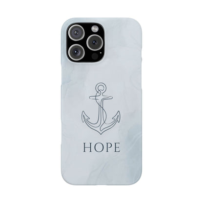 Hope Marble Nautical Snap Case