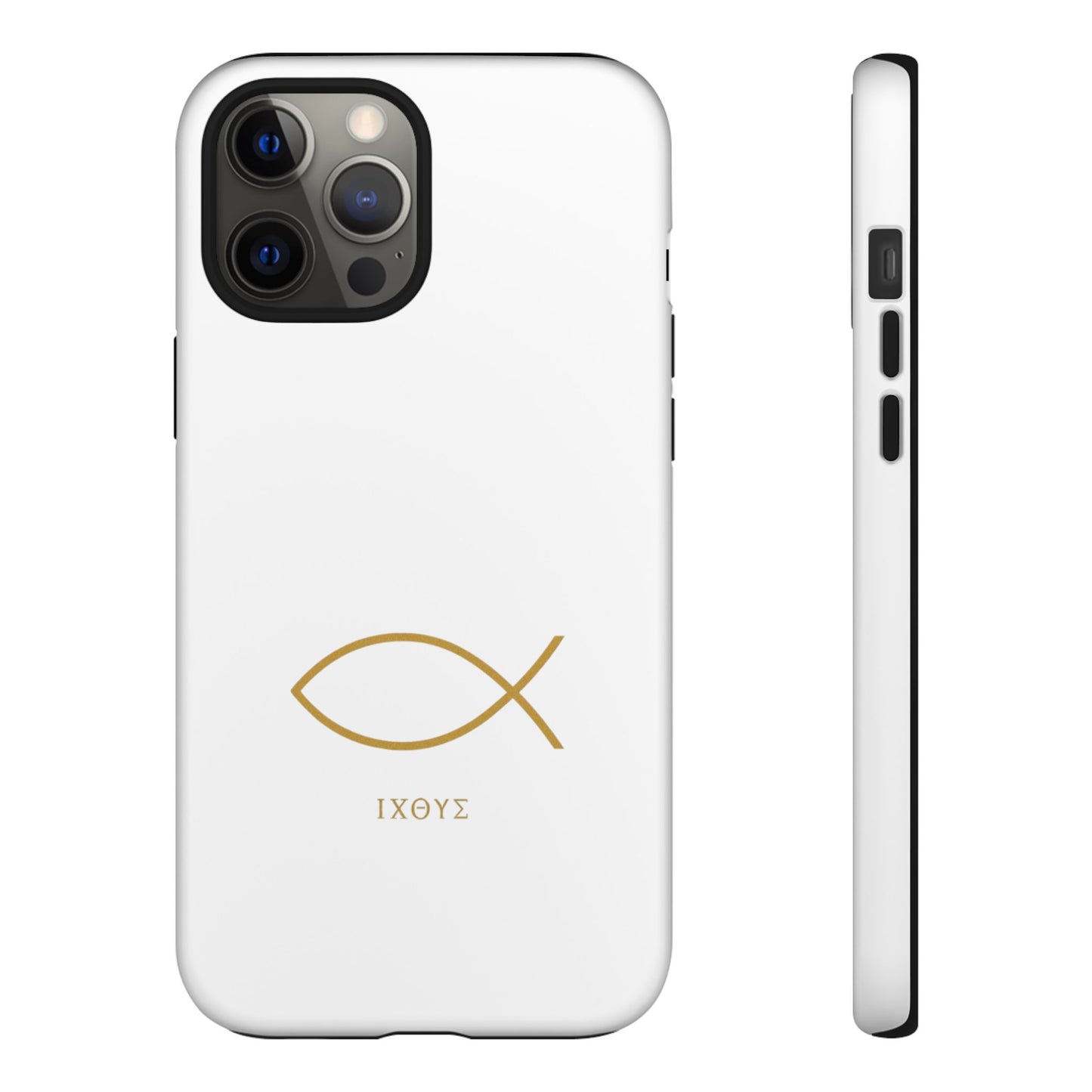 Gold Ichthys Fish Phone Case
