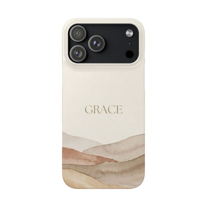 Grace Neutral Watercolour Snap Case