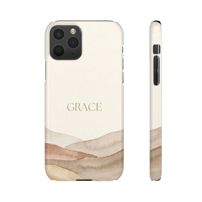 Grace Neutral Watercolour Snap Case