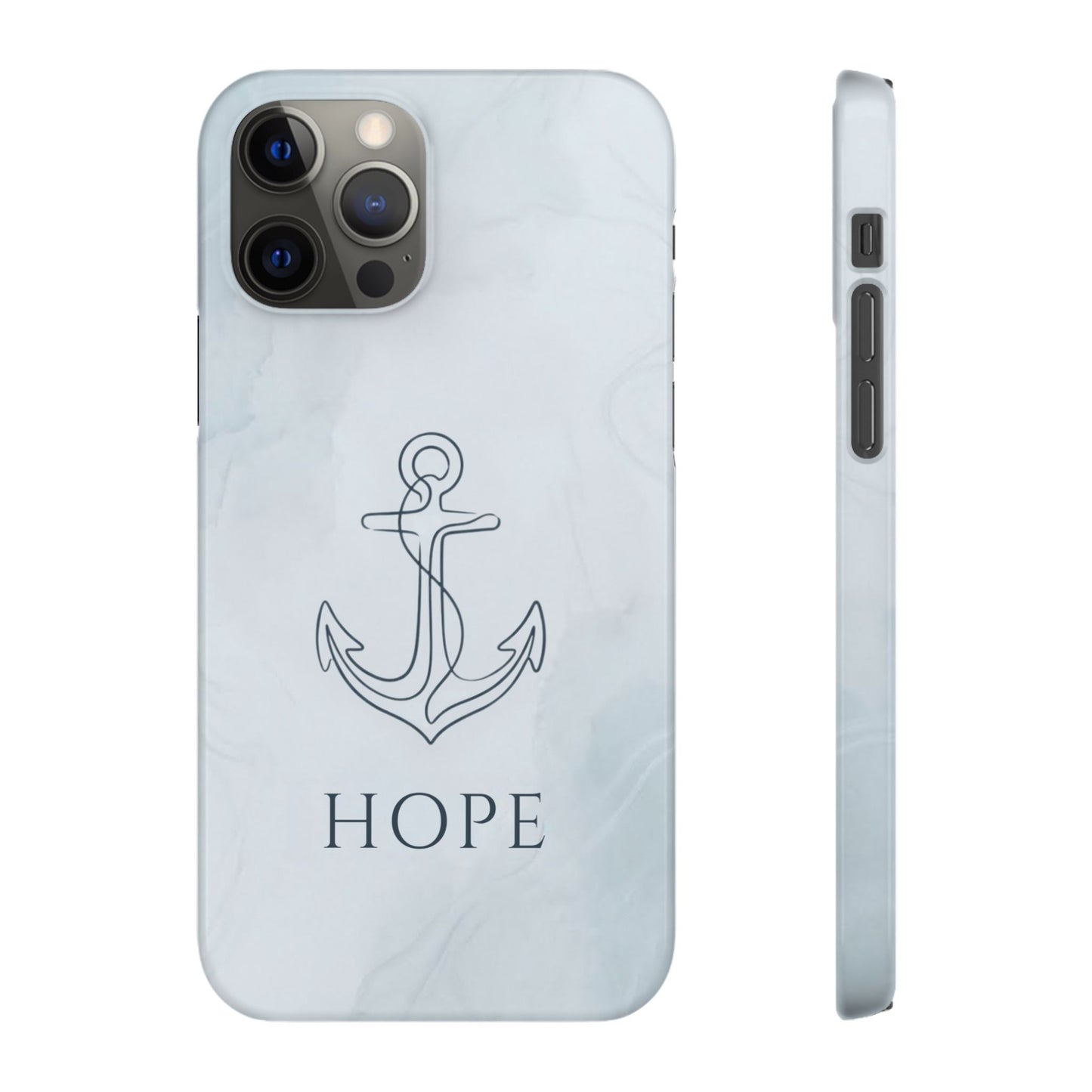 Hope Marble Nautical Snap Case