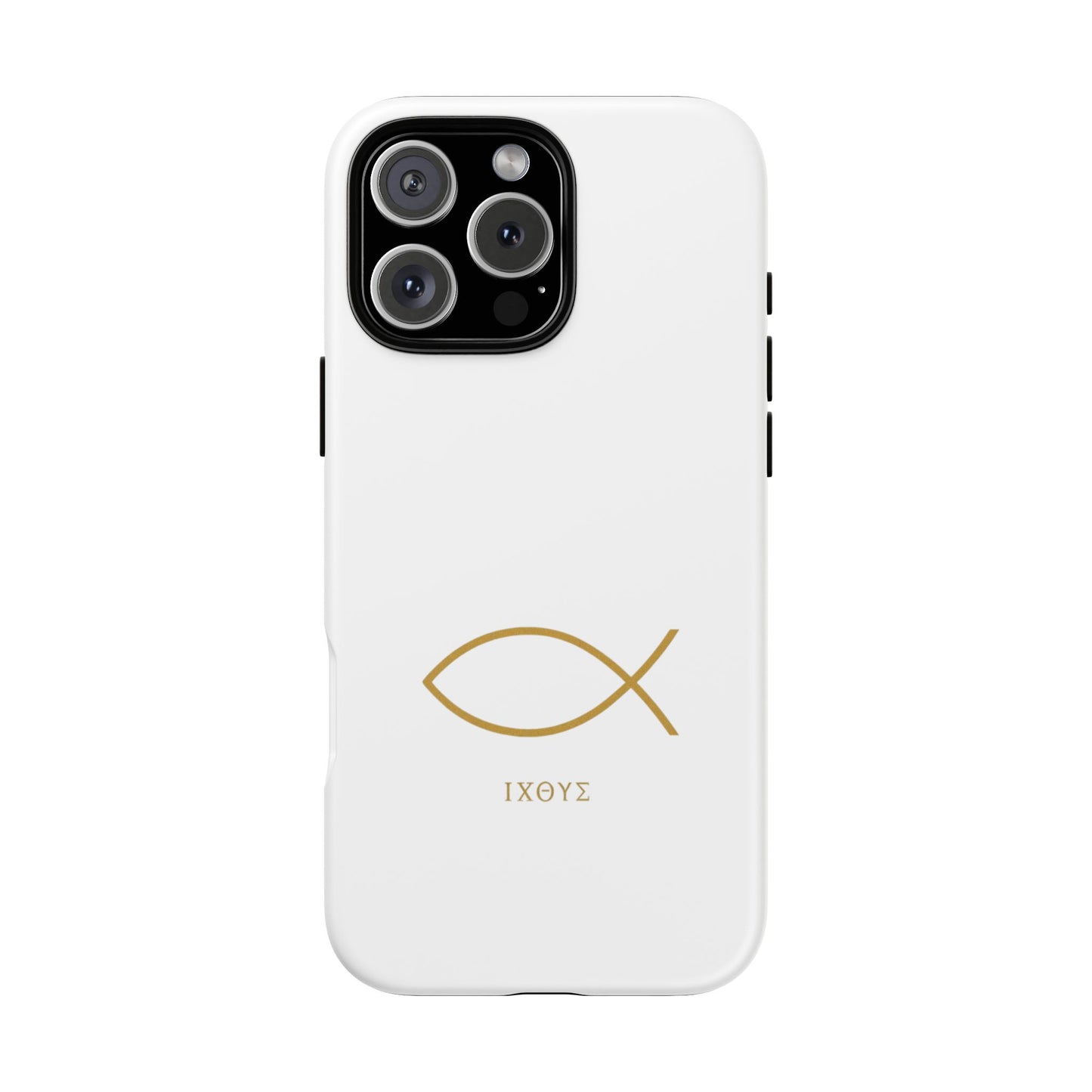 Gold Ichthys Fish Phone Case