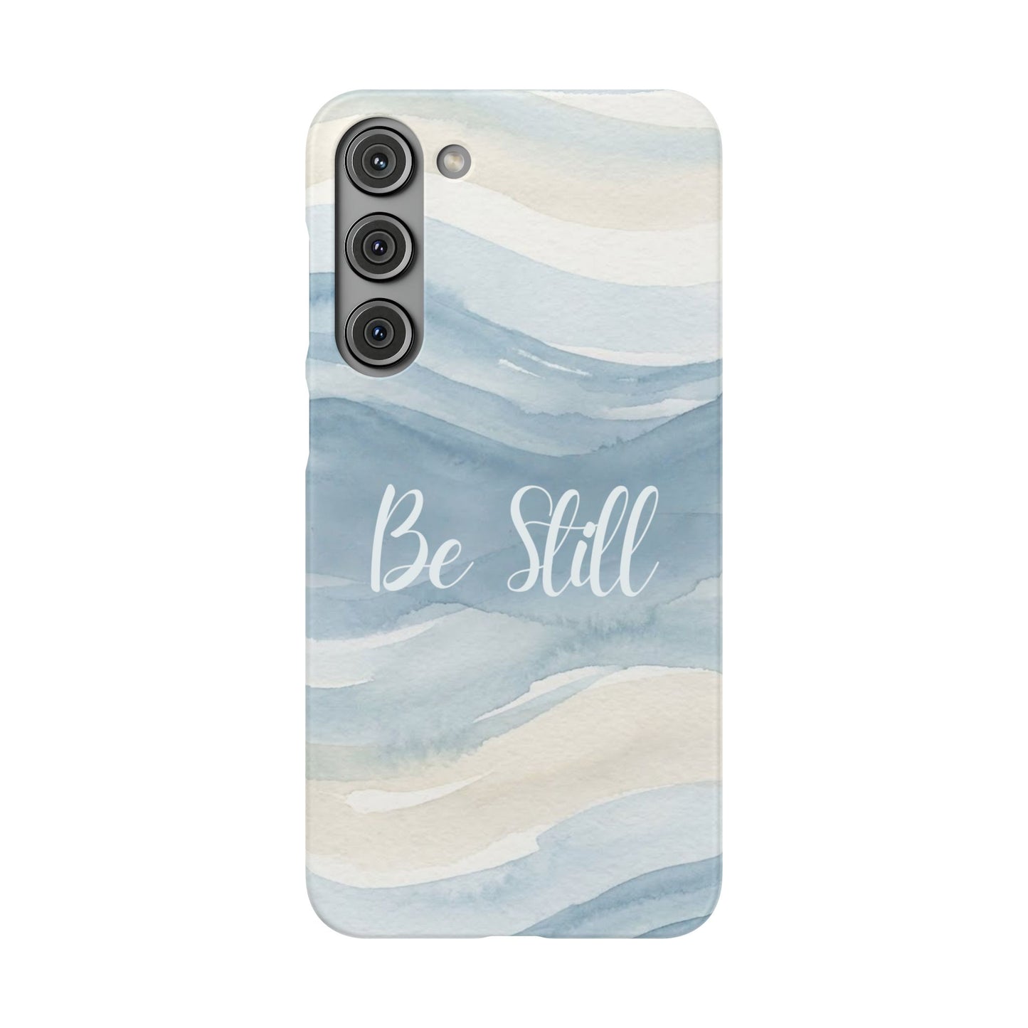 Be Still Blue Watercolour  – Snap Case