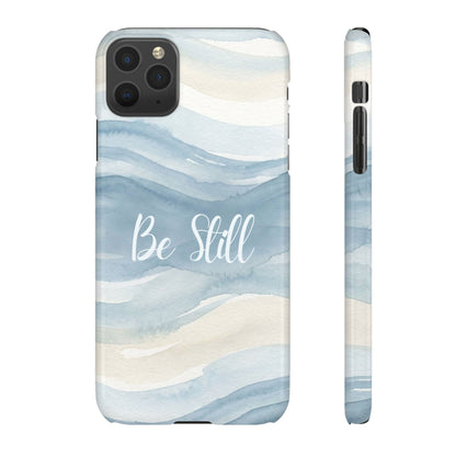 Be Still Blue Watercolour  – Snap Case