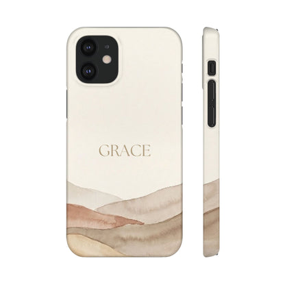 Grace Neutral Watercolour Snap Case