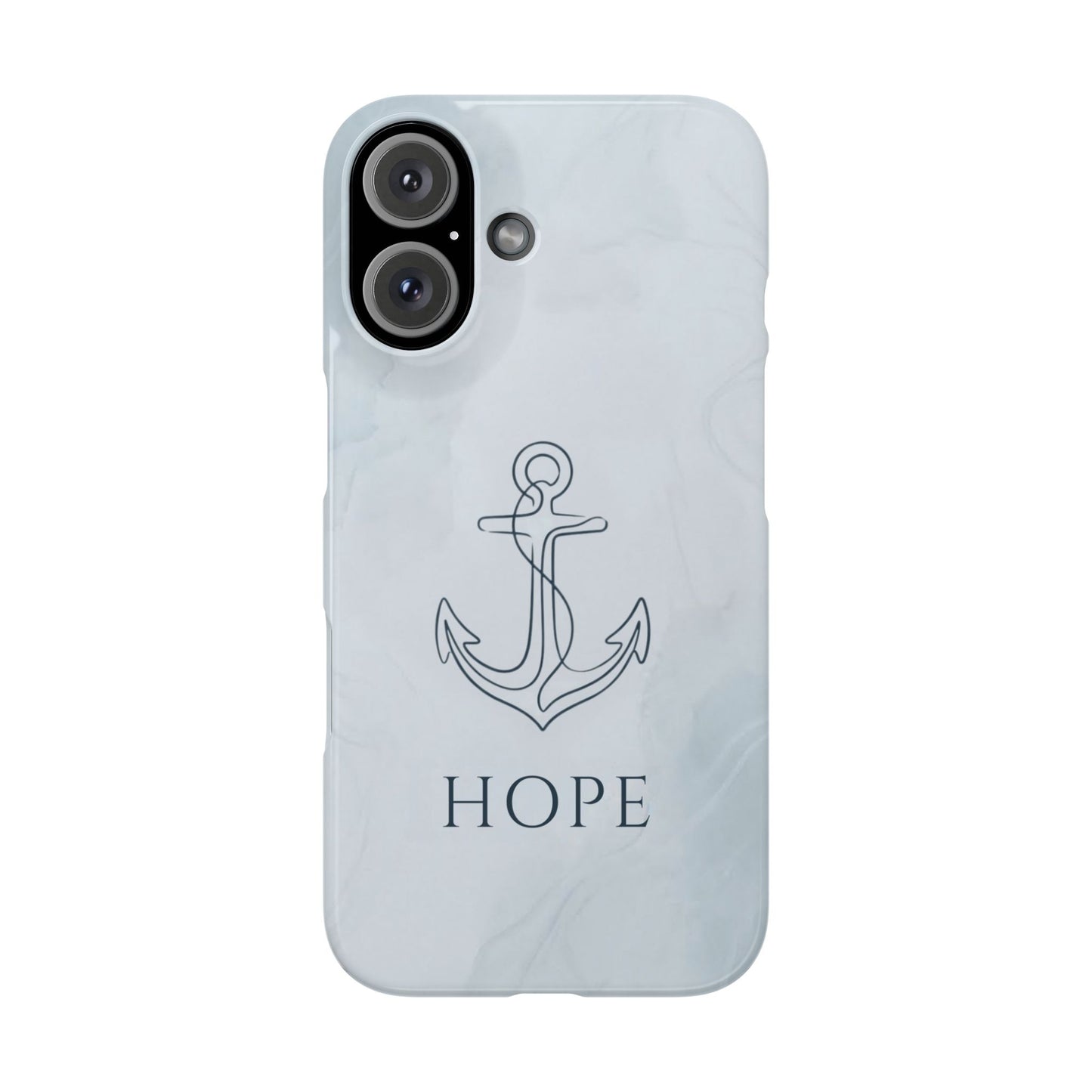 Hope Marble Nautical Snap Case