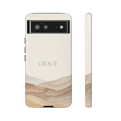 Grace Watercolor Mountains Tough Phone Case