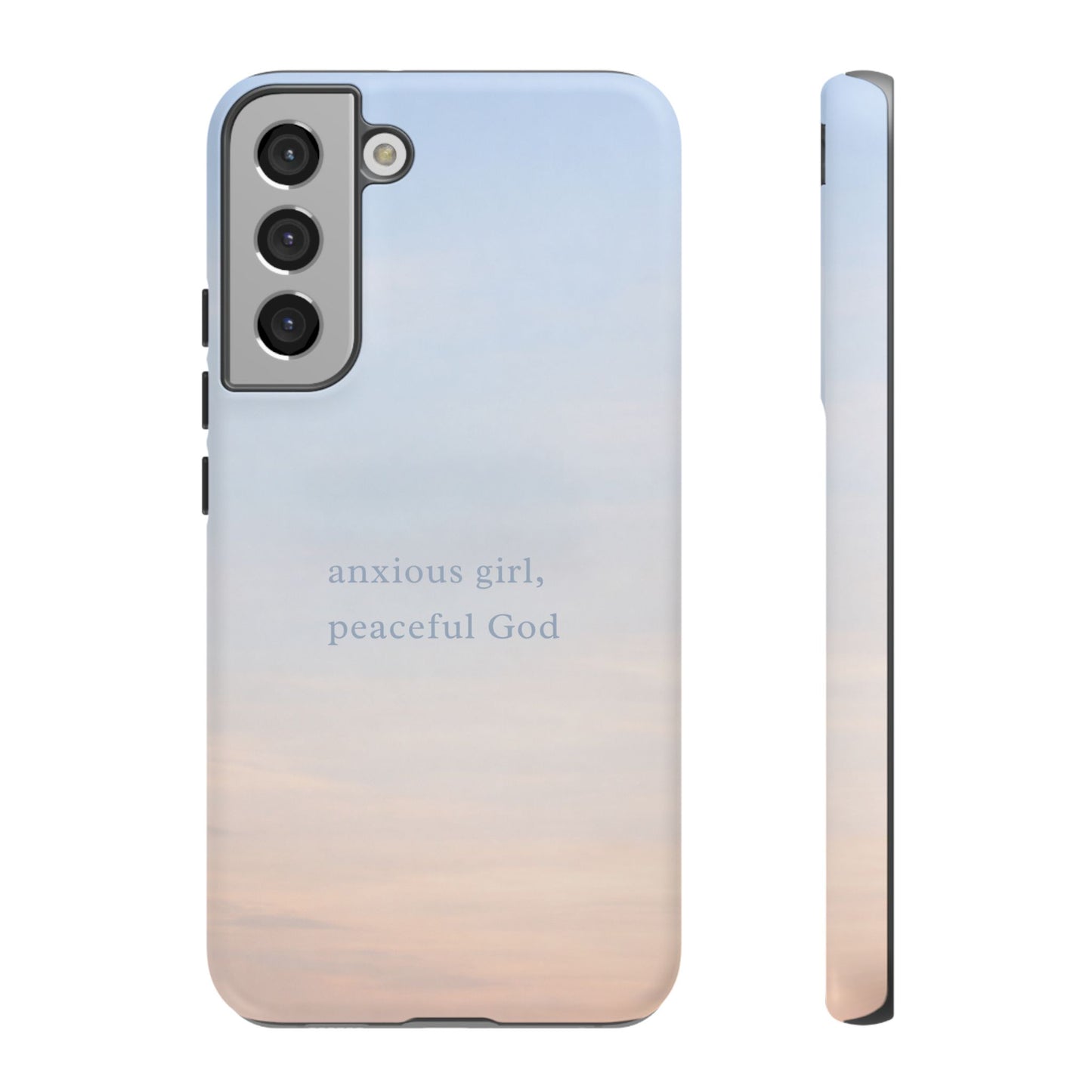 Anxious Girl, Peaceful God Phone Case