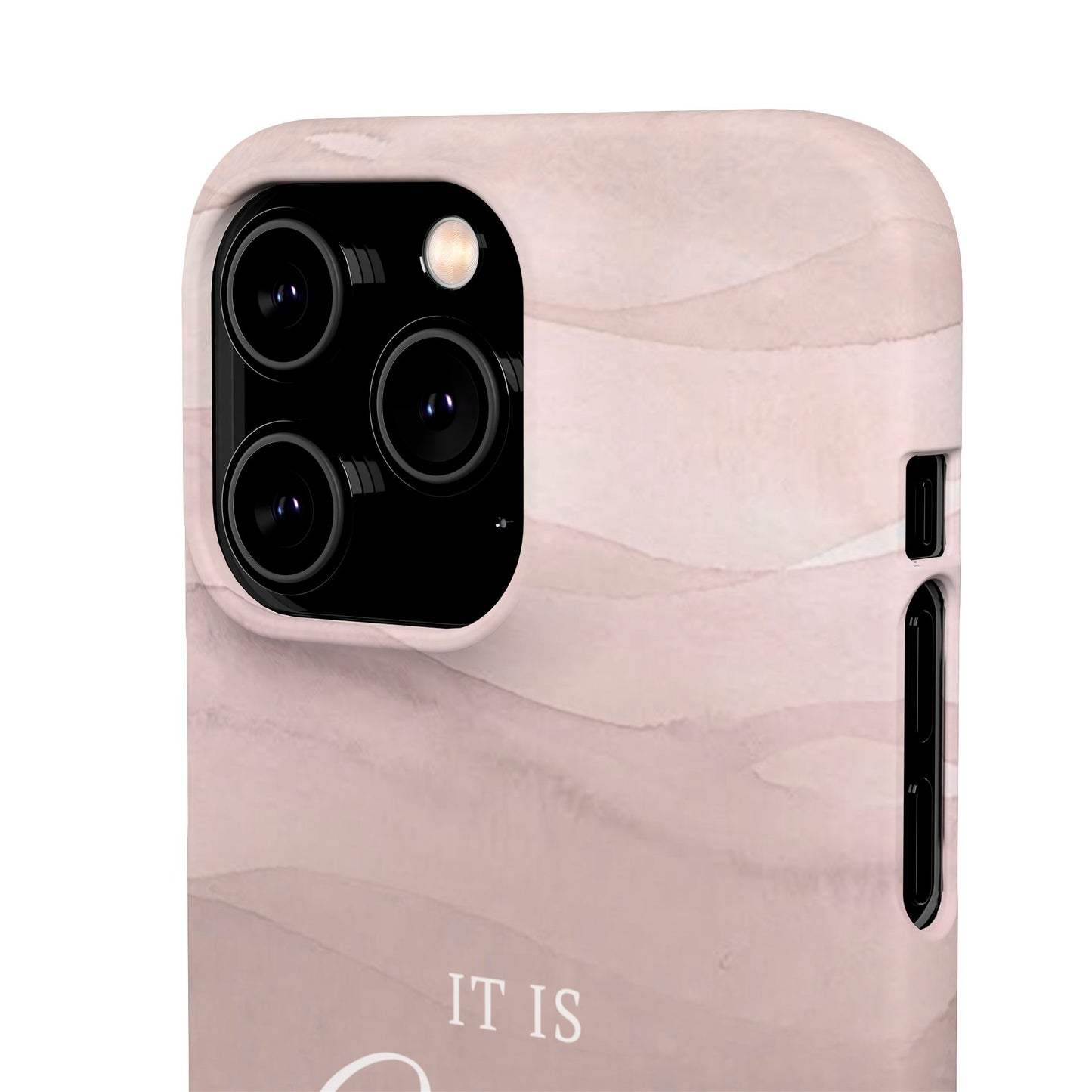 It Is Well Pink Snap Case