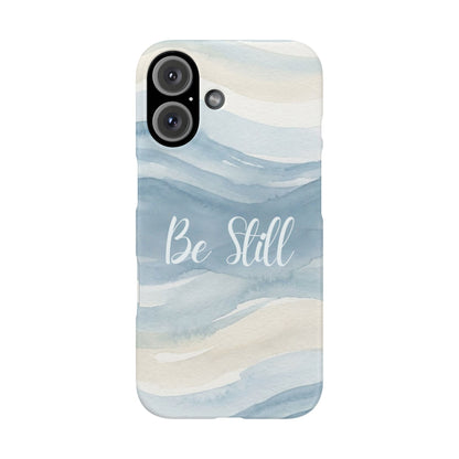 Be Still Blue Watercolour  – Snap Case