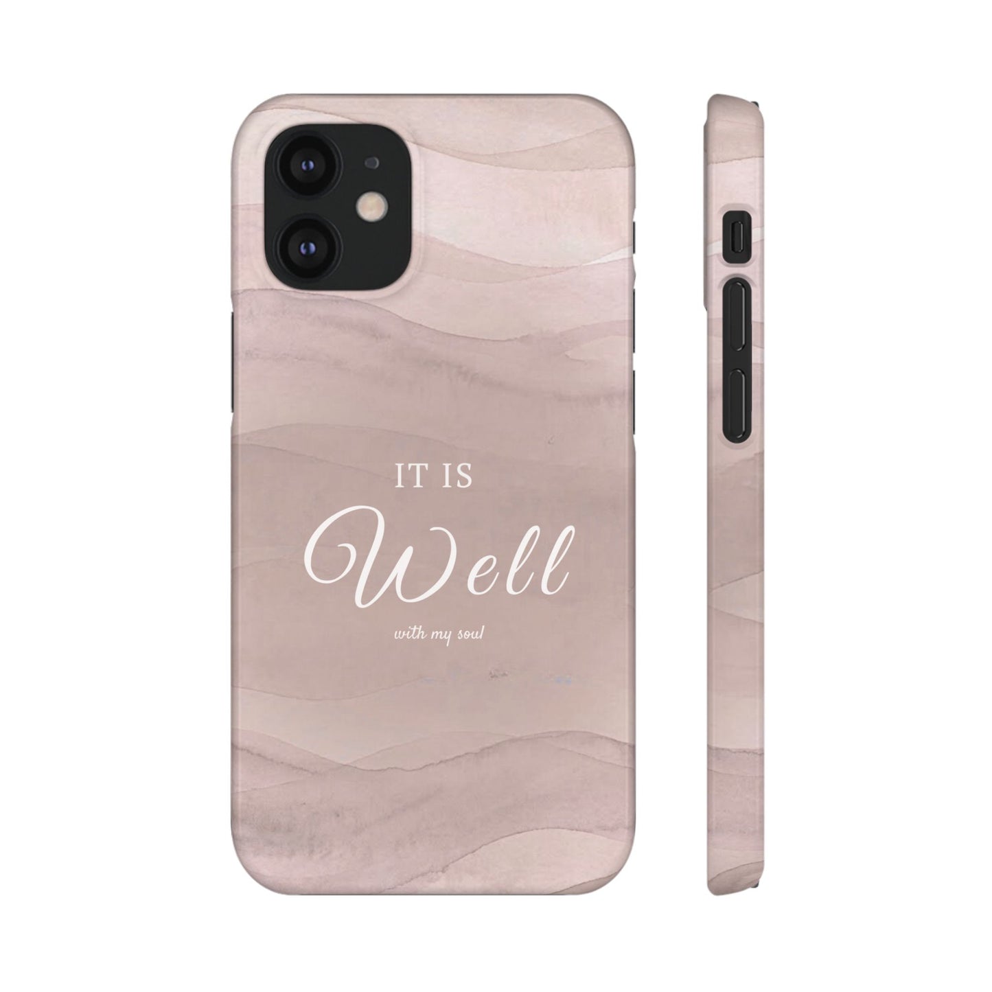 It Is Well Pink Snap Case
