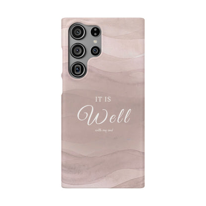 It Is Well Pink Snap Case