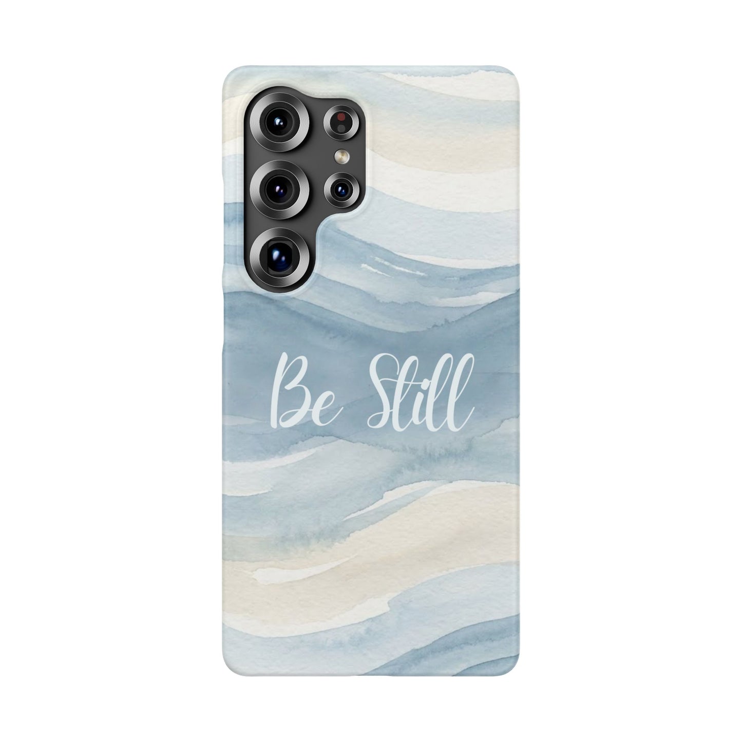 Be Still Blue Watercolour  – Snap Case