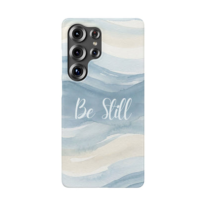 Be Still Blue Watercolour  – Snap Case