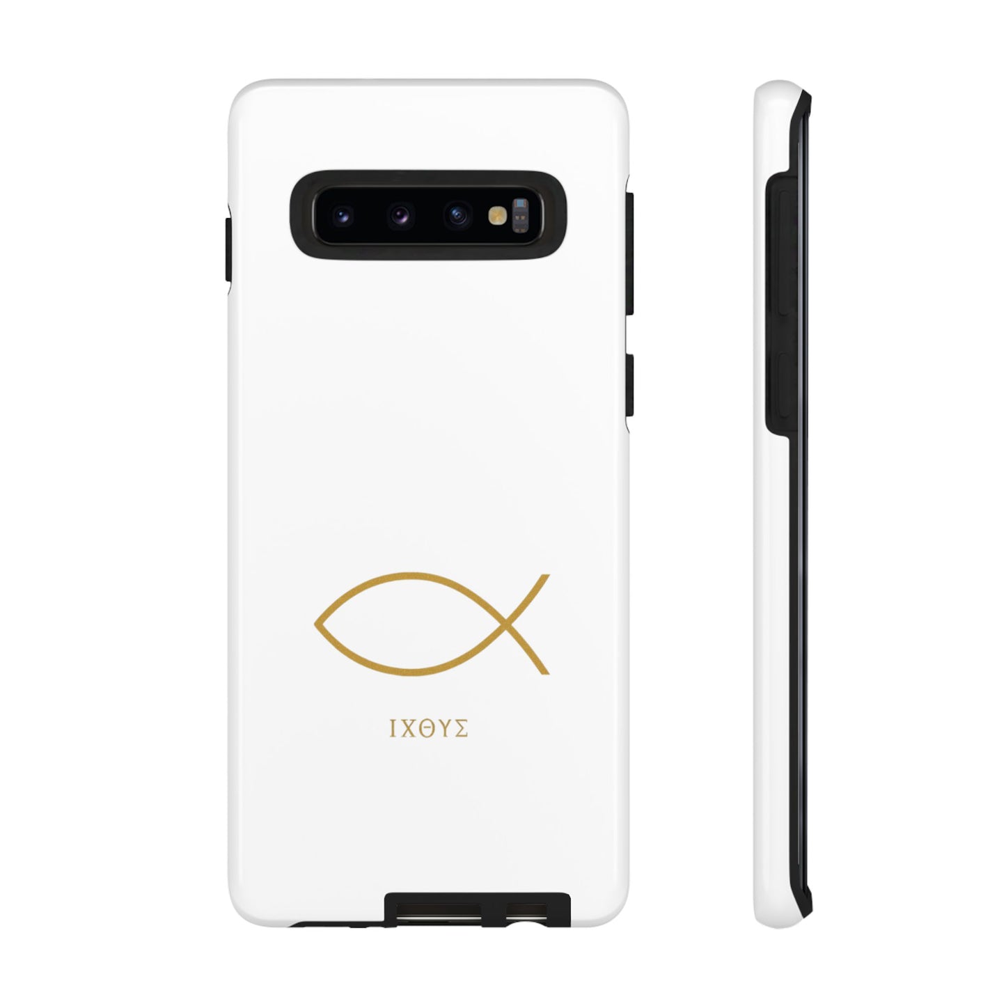 Gold Ichthys Fish Phone Case
