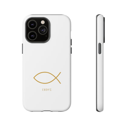 Gold Ichthys Fish Phone Case
