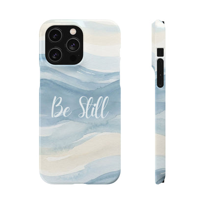 Be Still Blue Watercolour  – Snap Case