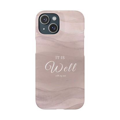 It Is Well Pink Snap Case